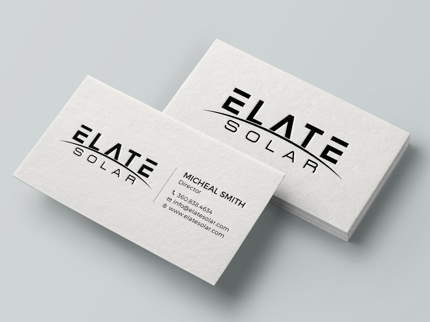 Business Card Design by RENEXIT for Elate Solar | Design #27637934