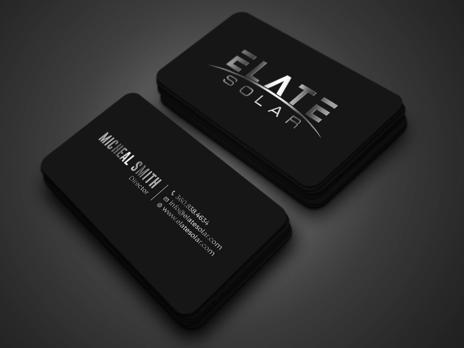 Business Card Design by RENEXIT for Elate Solar | Design #27637939
