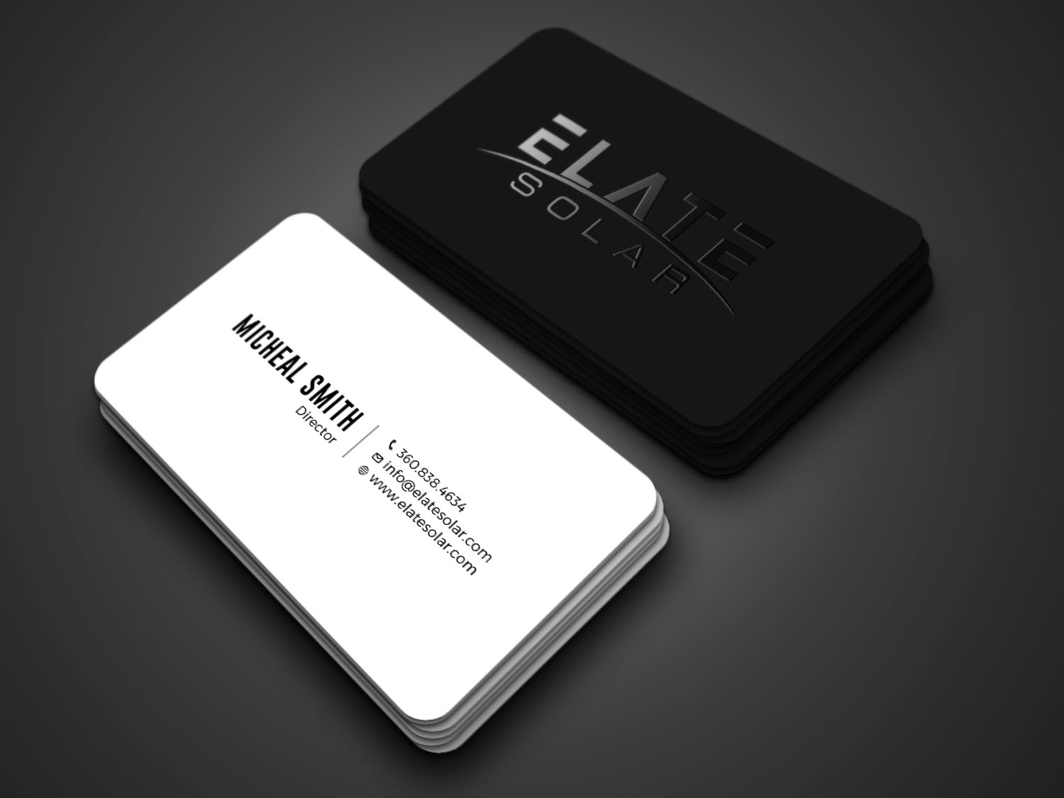 Business Card Design by RENEXIT for Elate Solar | Design #27637940