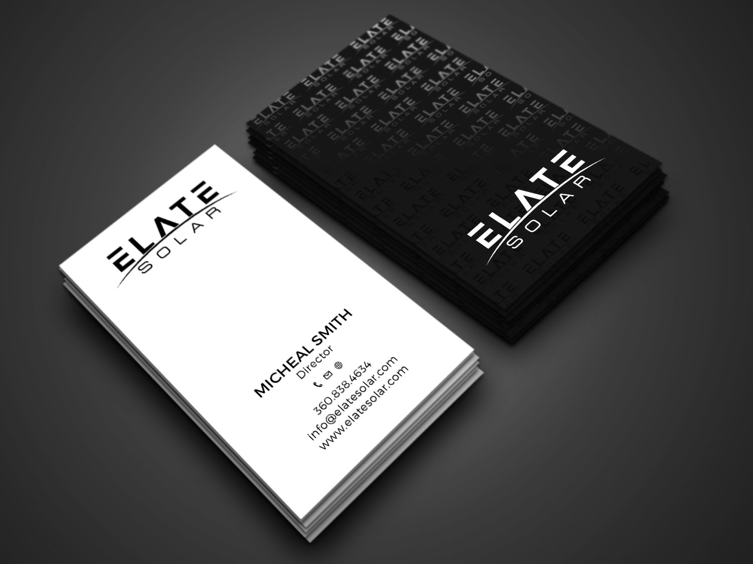 Business Card Design by RENEXIT for Elate Solar | Design #27637941