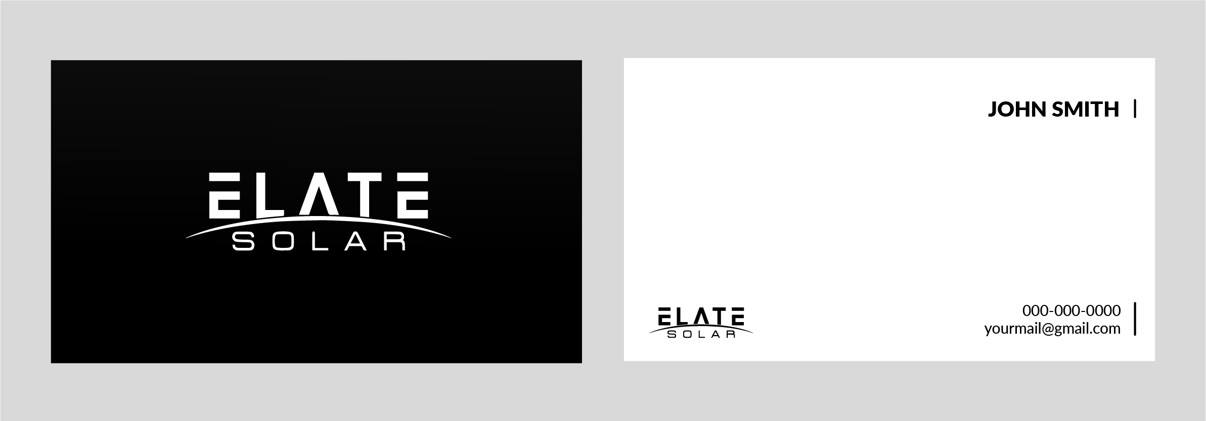 Diseño de Tarjeta de Presentación por Kevin01 para Elate Solar | Diseño #27629348