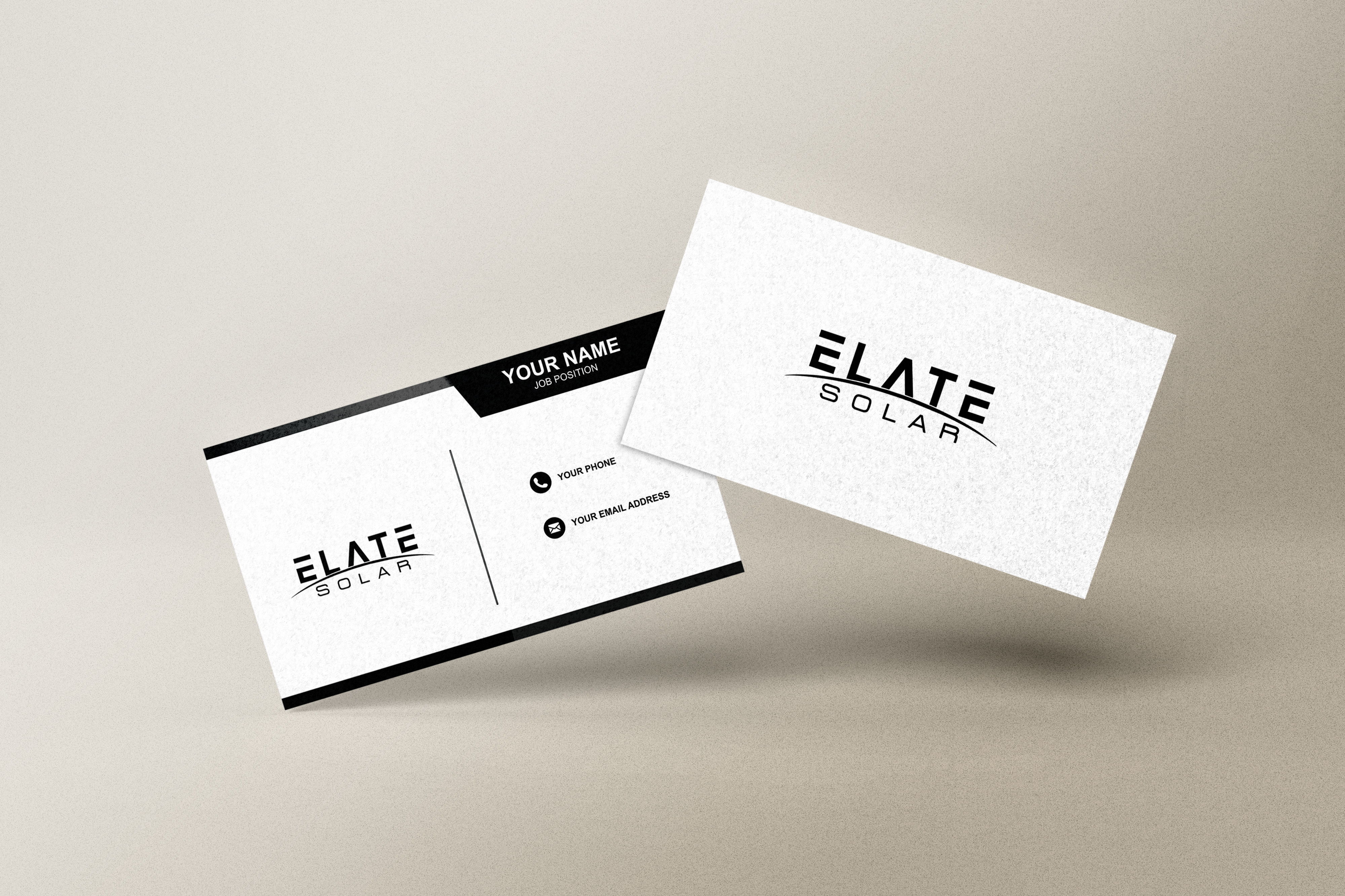 Diseño de Tarjeta de Presentación por RizqinaStudio para Elate Solar | Diseño #27626809