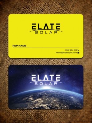 Business Card Design by Sandaruwan for Elate Solar | Design #27627144