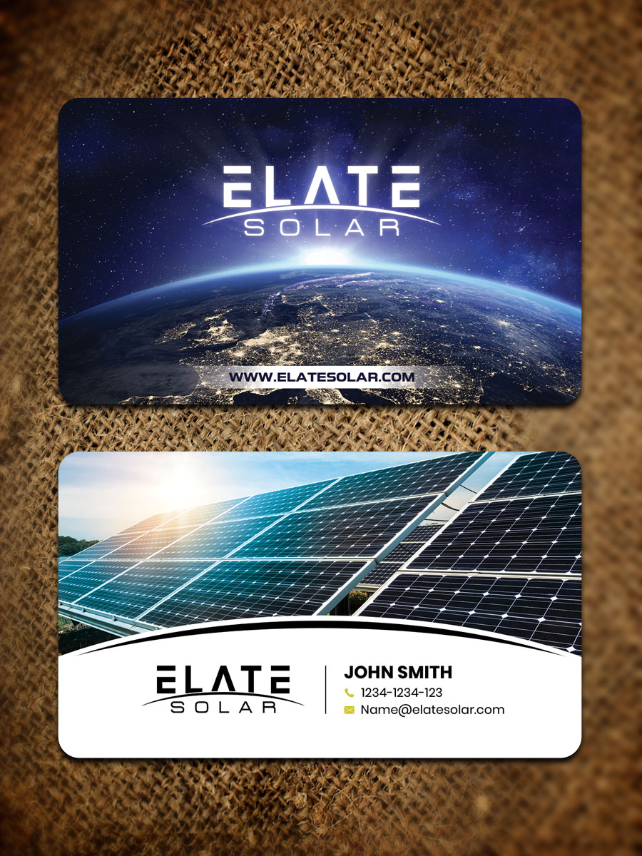 Design de Carte de Visite par Sandaruwan pour Elate Solar | Design #27627927
