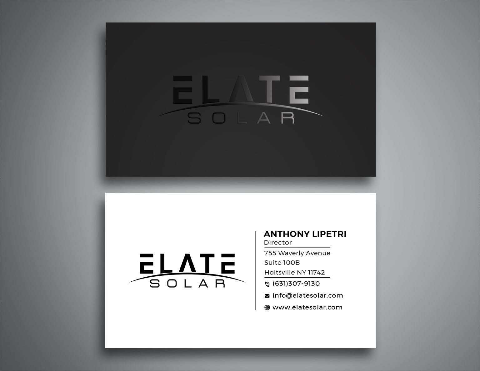 Business Card Design by Creative Moon Design for Elate Solar | Design #27625658