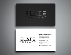Design de Carte de Visite par Creative Moon Design pour Elate Solar | Design : #27625660