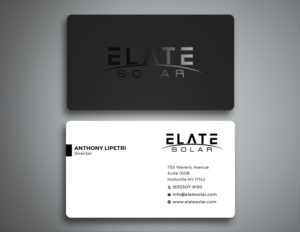 Design de Carte de Visite par Creative Moon Design pour Elate Solar | Design : #27625661