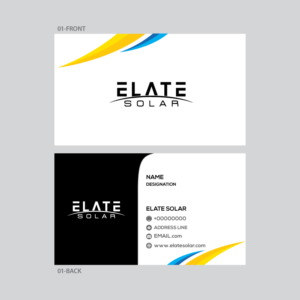 Design de Carte de Visite par logoford pour Elate Solar | Design #27628070