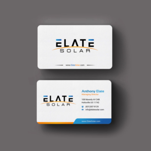 Business Card Design by INDIAN_Ashok for Elate Solar | Design: #27625771