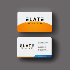 Business Card Design by INDIAN_Ashok for Elate Solar | Design: #27625772