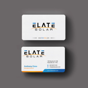 Business Card Design by INDIAN_Ashok for Elate Solar | Design: #27625773