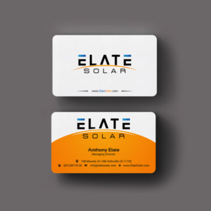 Business Card Design by INDIAN_Ashok for Elate Solar | Design: #27625775
