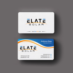 Business Card Design by INDIAN_Ashok for Elate Solar | Design: #27625776