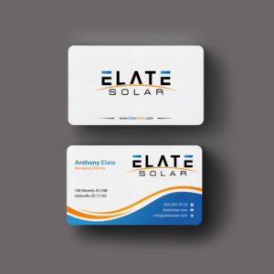 Business Card Design by INDIAN_Ashok for Elate Solar | Design: #27625778