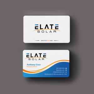 Business Card Design by INDIAN_Ashok for Elate Solar | Design: #27625779