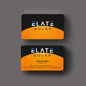 Business Card Design by INDIAN_Ashok for Elate Solar | Design: #27625782