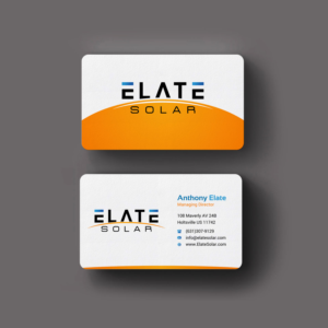 Business Card Design by INDIAN_Ashok for Elate Solar | Design: #27625783