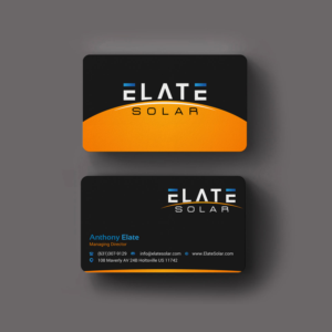 Business Card Design by INDIAN_Ashok for Elate Solar | Design: #27625785