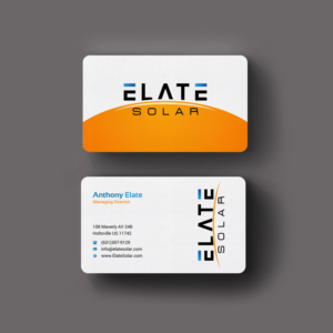 Business Card Design by INDIAN_Ashok for Elate Solar | Design: #27625786