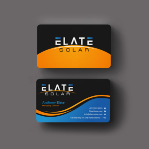Business Card Design by INDIAN_Ashok for Elate Solar | Design: #27625787