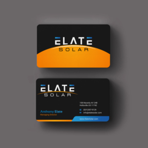 Business Card Design by INDIAN_Ashok for Elate Solar | Design: #27625788
