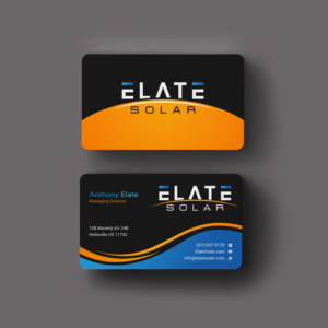 Business Card Design by INDIAN_Ashok for Elate Solar | Design: #27625789