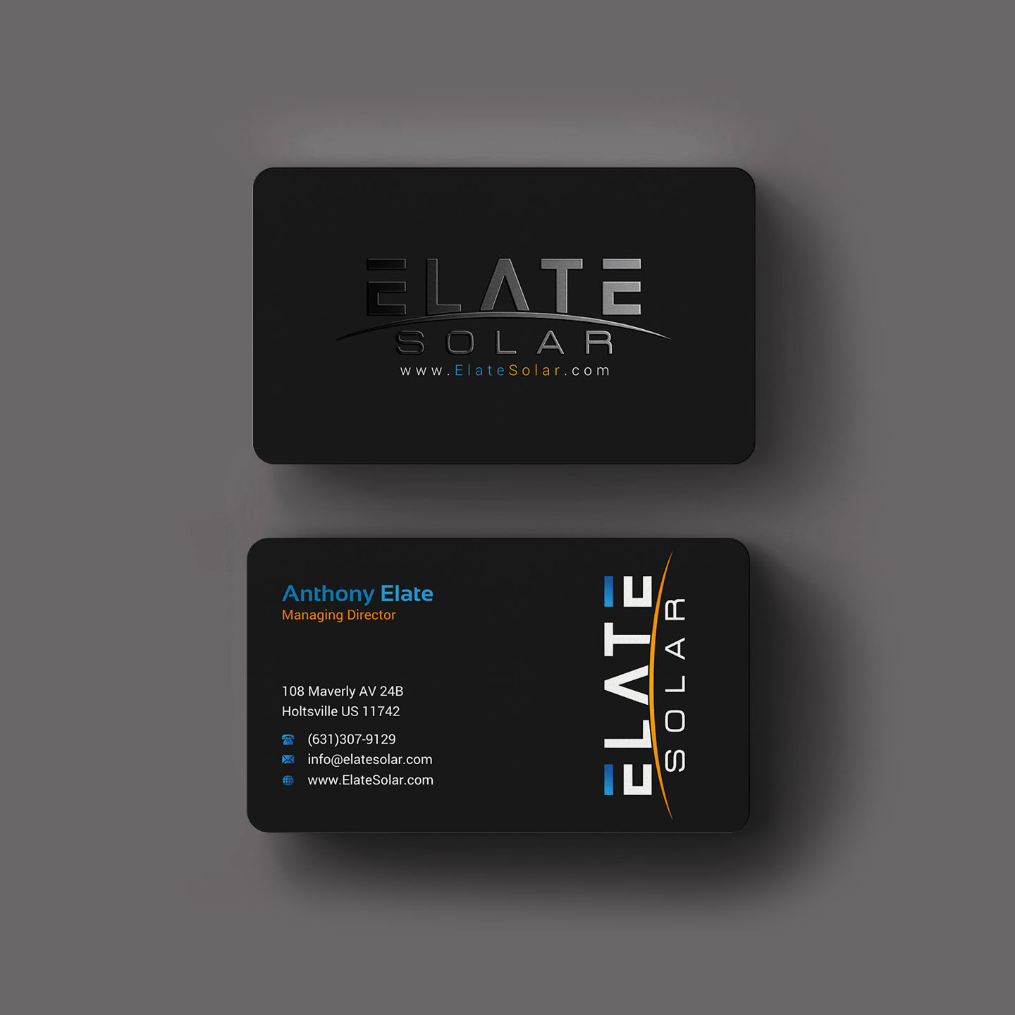 Diseño de Tarjeta de Presentación por INDIAN_Ashok para Elate Solar | Diseño #27625793