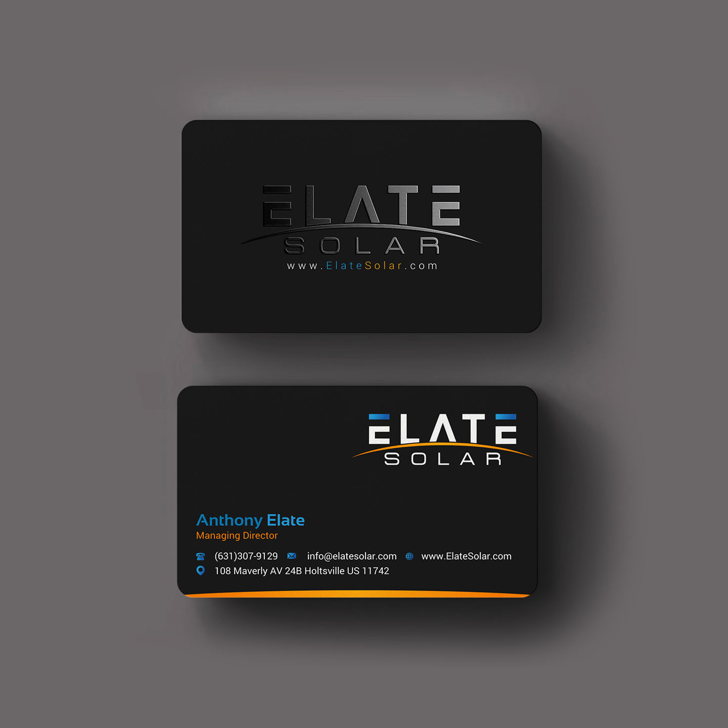 Diseño de Tarjeta de Presentación por INDIAN_Ashok para Elate Solar | Diseño #27625794