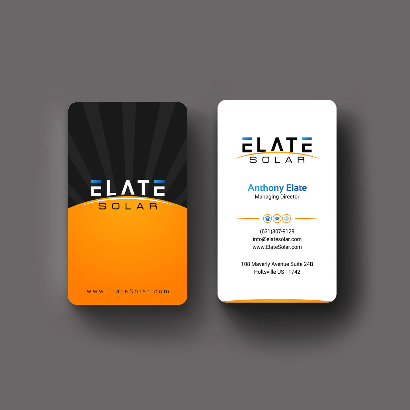 Diseño de Tarjeta de Presentación por INDIAN_Ashok para Elate Solar | Diseño #27625799