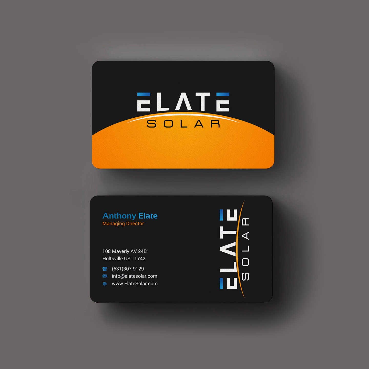 Diseño de Tarjeta de Presentación por INDIAN_Ashok para Elate Solar | Diseño #27625803