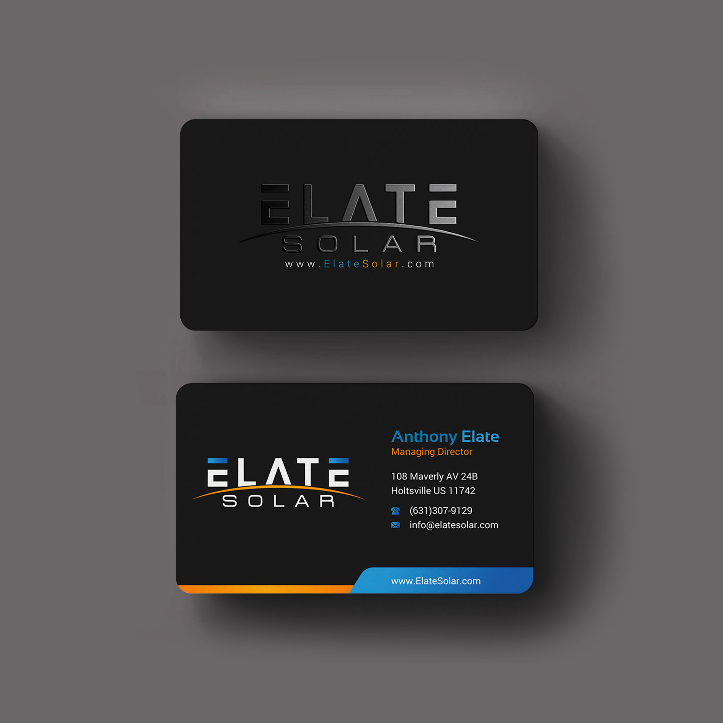 Diseño de Tarjeta de Presentación por INDIAN_Ashok para Elate Solar | Diseño #27625804