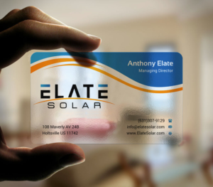 Visitenkarten-Design von INDIAN_Ashok für Elate Solar | Design: #27625808