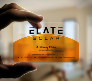 Design de Carte de Visite par INDIAN_Ashok pour Elate Solar | Design : #27625810