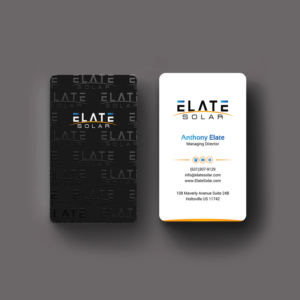 Design de Carte de Visite par INDIAN_Ashok pour Elate Solar | Design : #27625811