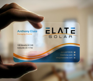 Design de Carte de Visite par INDIAN_Ashok pour Elate Solar | Design : #27625813