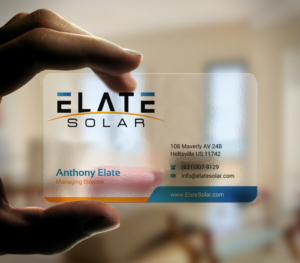 Design de Carte de Visite par INDIAN_Ashok pour Elate Solar | Design : #27625815