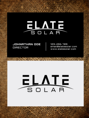 Business Card Design by JK18 for Elate Solar | Design: #27624503