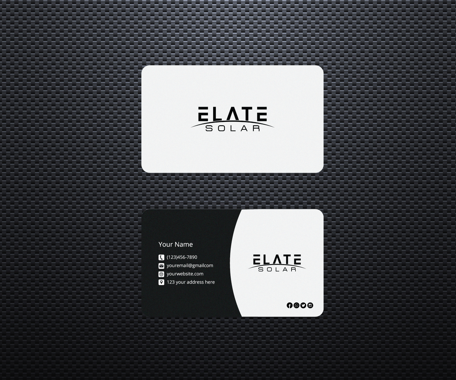 Diseño de Tarjeta de Presentación por Pixelon Studio para Elate Solar | Diseño #27624331