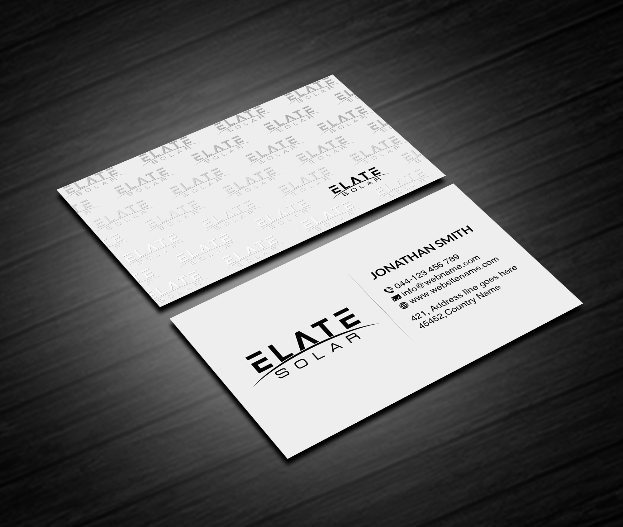 Diseño de Tarjeta de Presentación por Creations Box 2015 para Elate Solar | Diseño #27626553