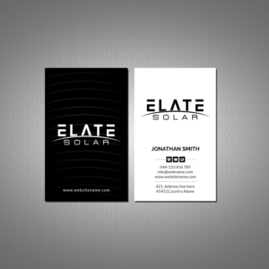 Business Card Design by Creations Box 2015 for Elate Solar | Design: #27629502