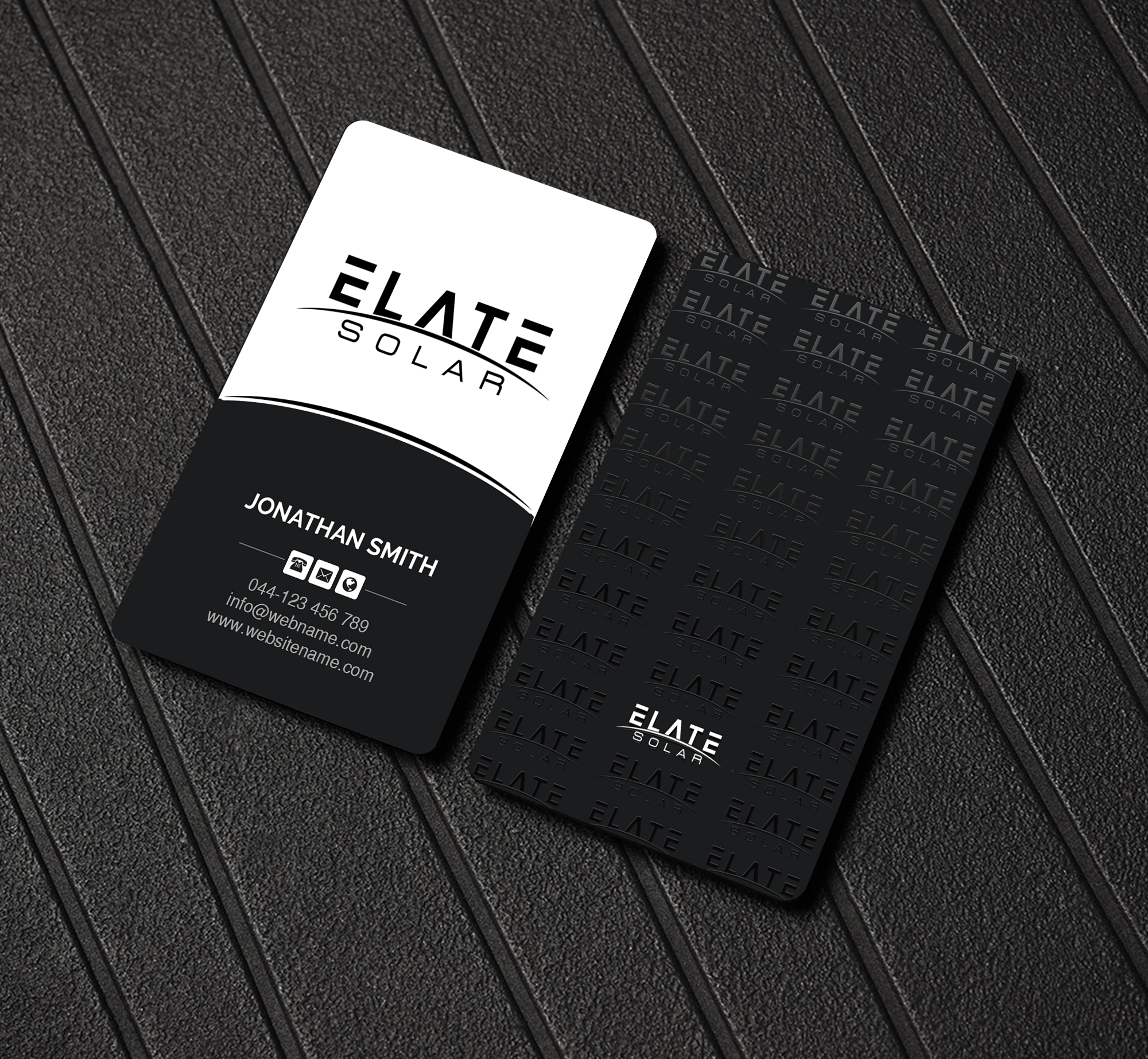 Business Card Design by Creations Box 2015 for Elate Solar | Design #27629508