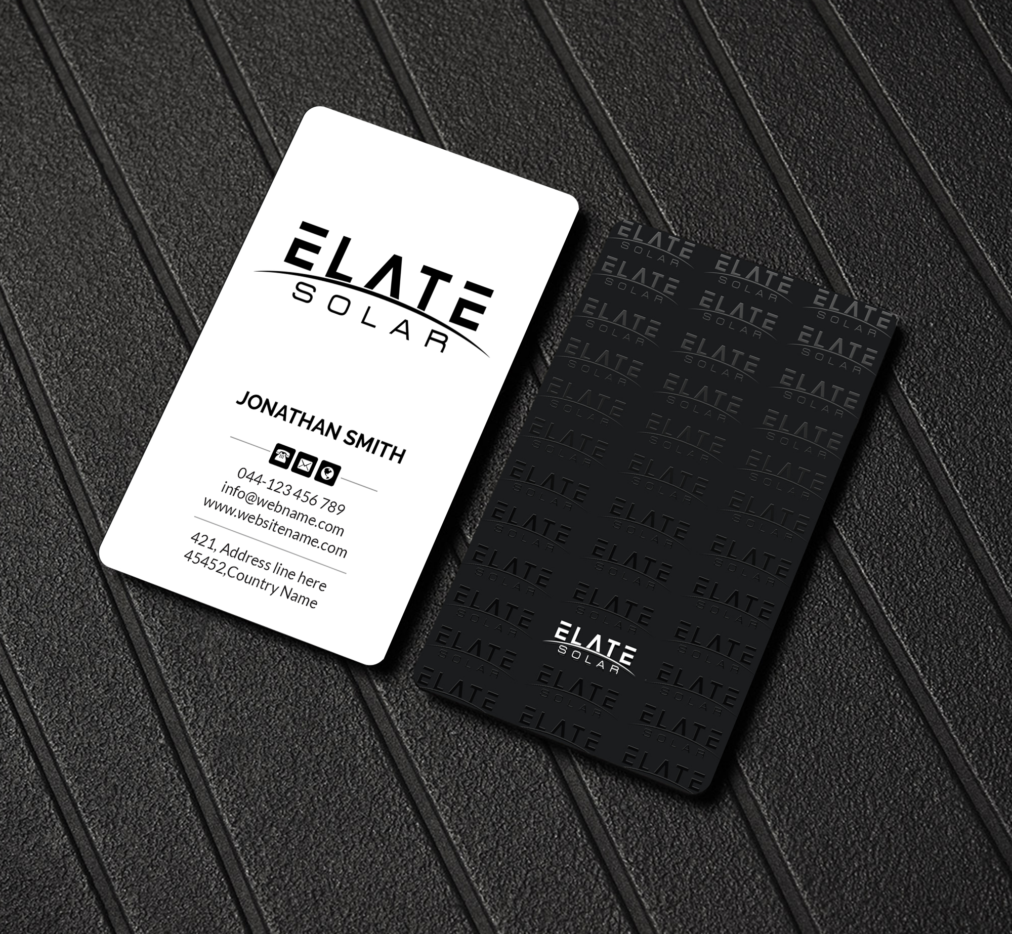 Business Card Design by Creations Box 2015 for Elate Solar | Design #27629509