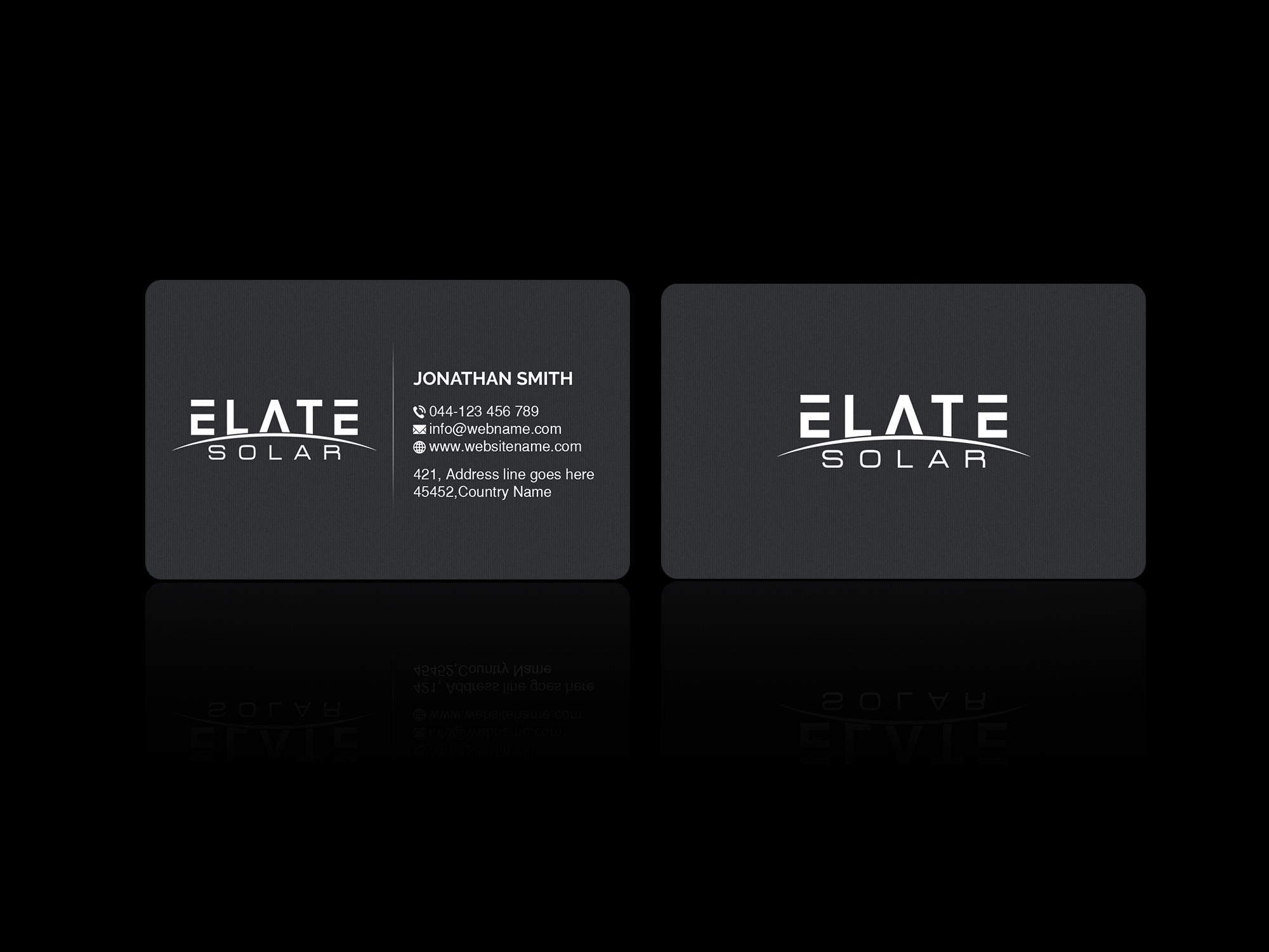 Business Card Design by Creations Box 2015 for Elate Solar | Design #27629512