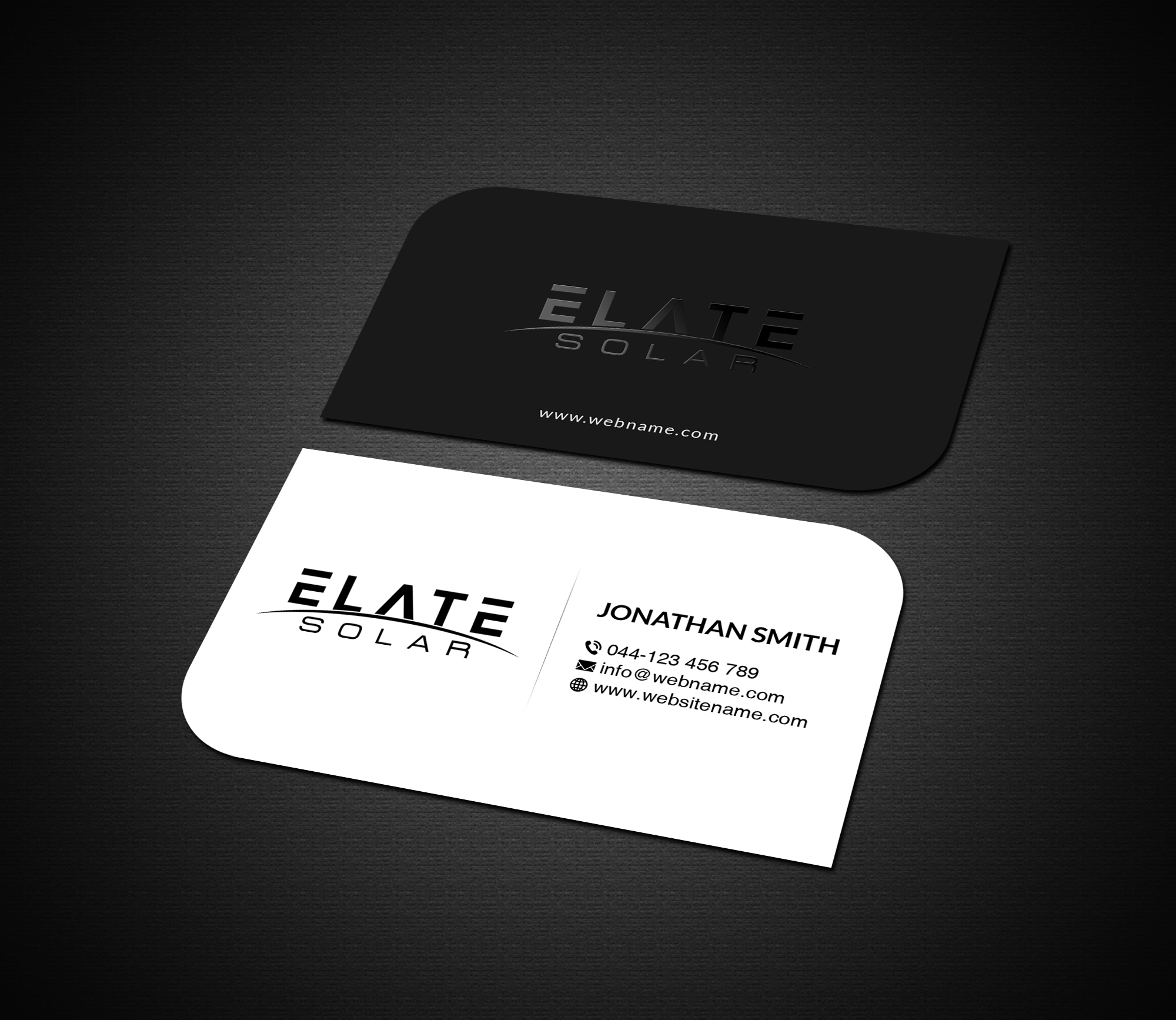 Business Card Design by Creations Box 2015 for Elate Solar | Design #27629521