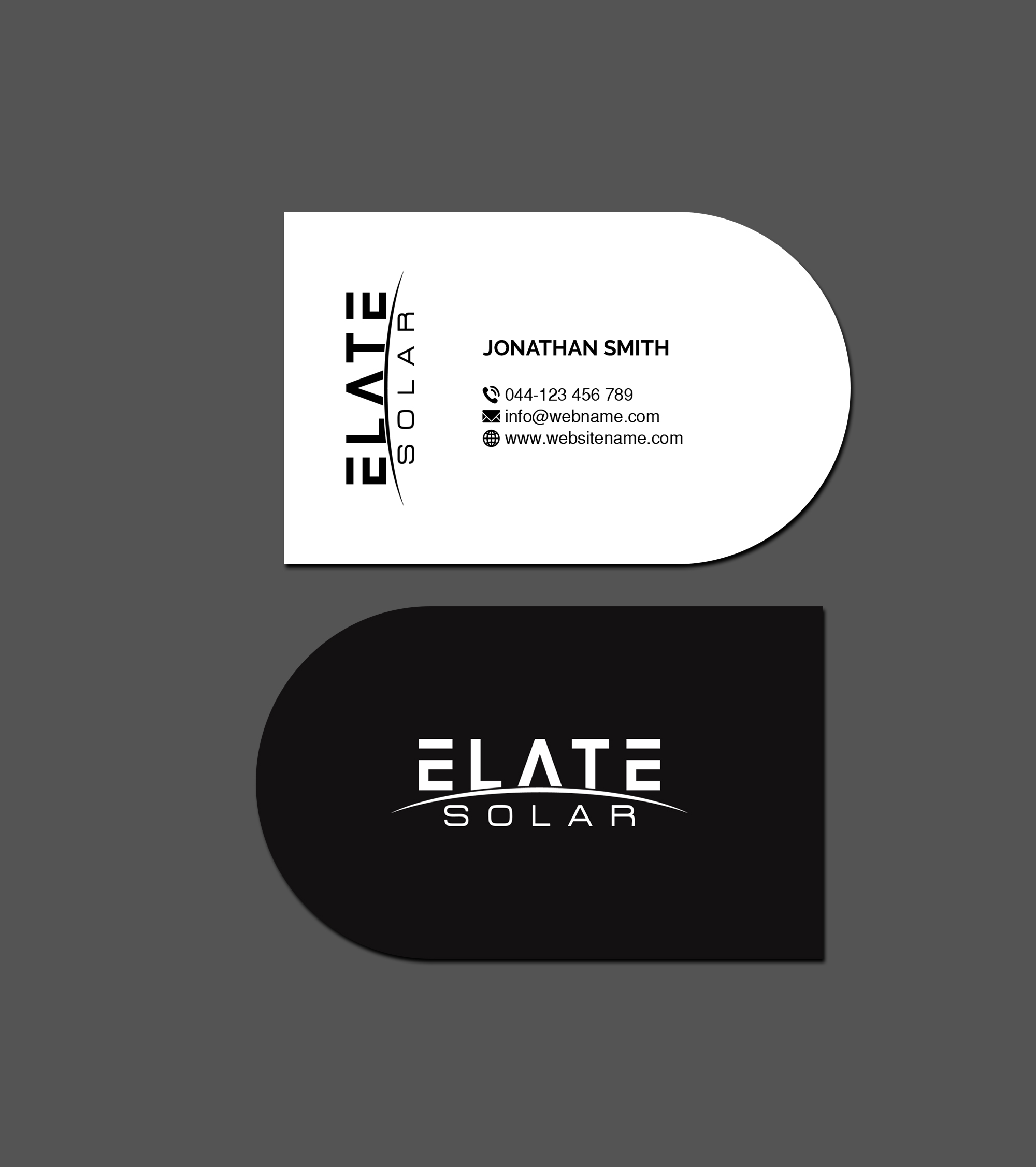 Business Card Design by Creations Box 2015 for Elate Solar | Design #27629522