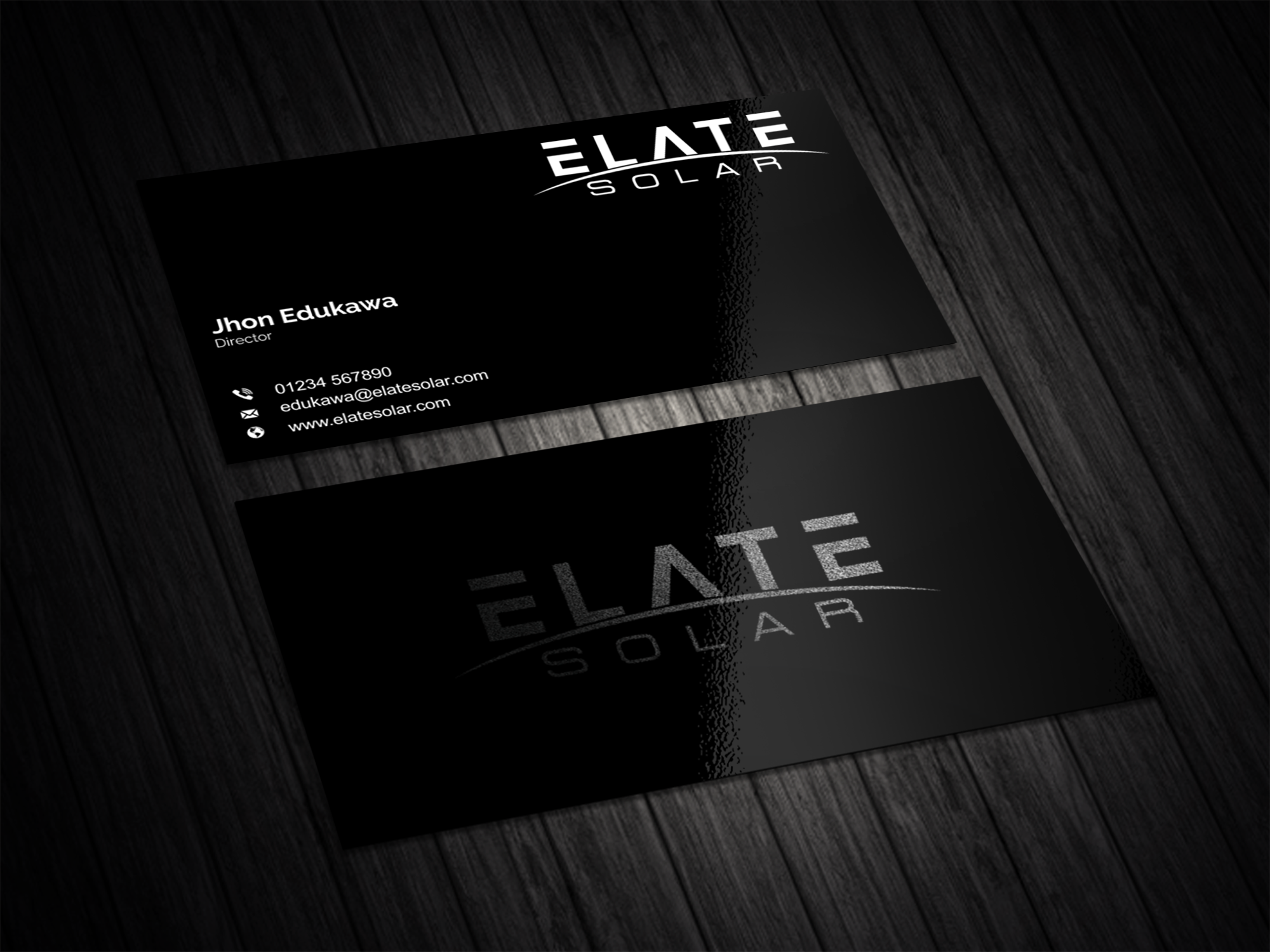 Business Card Design by vintana for Elate Solar | Design #27656503