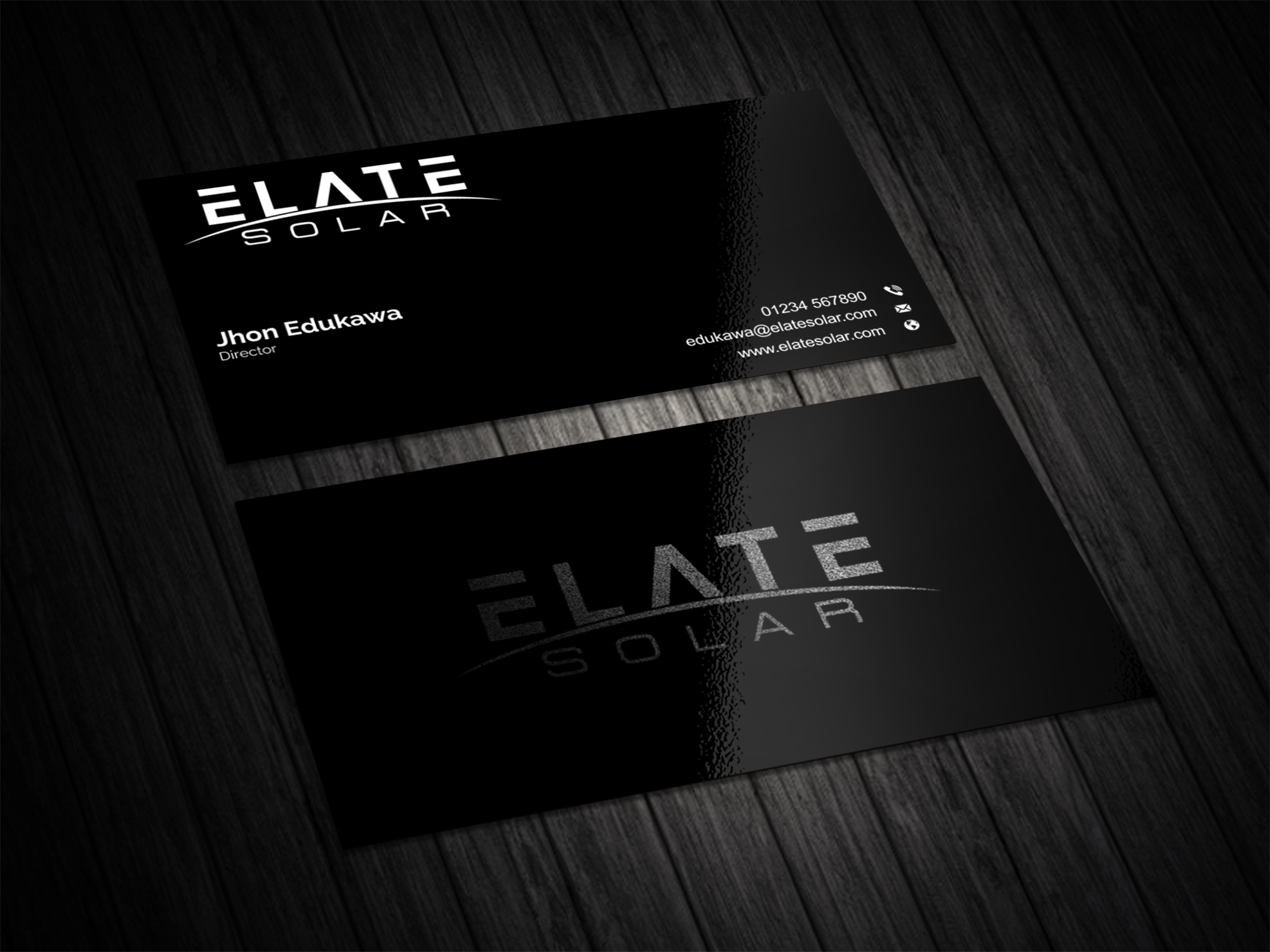 Business Card Design by vintana for Elate Solar | Design #27656505