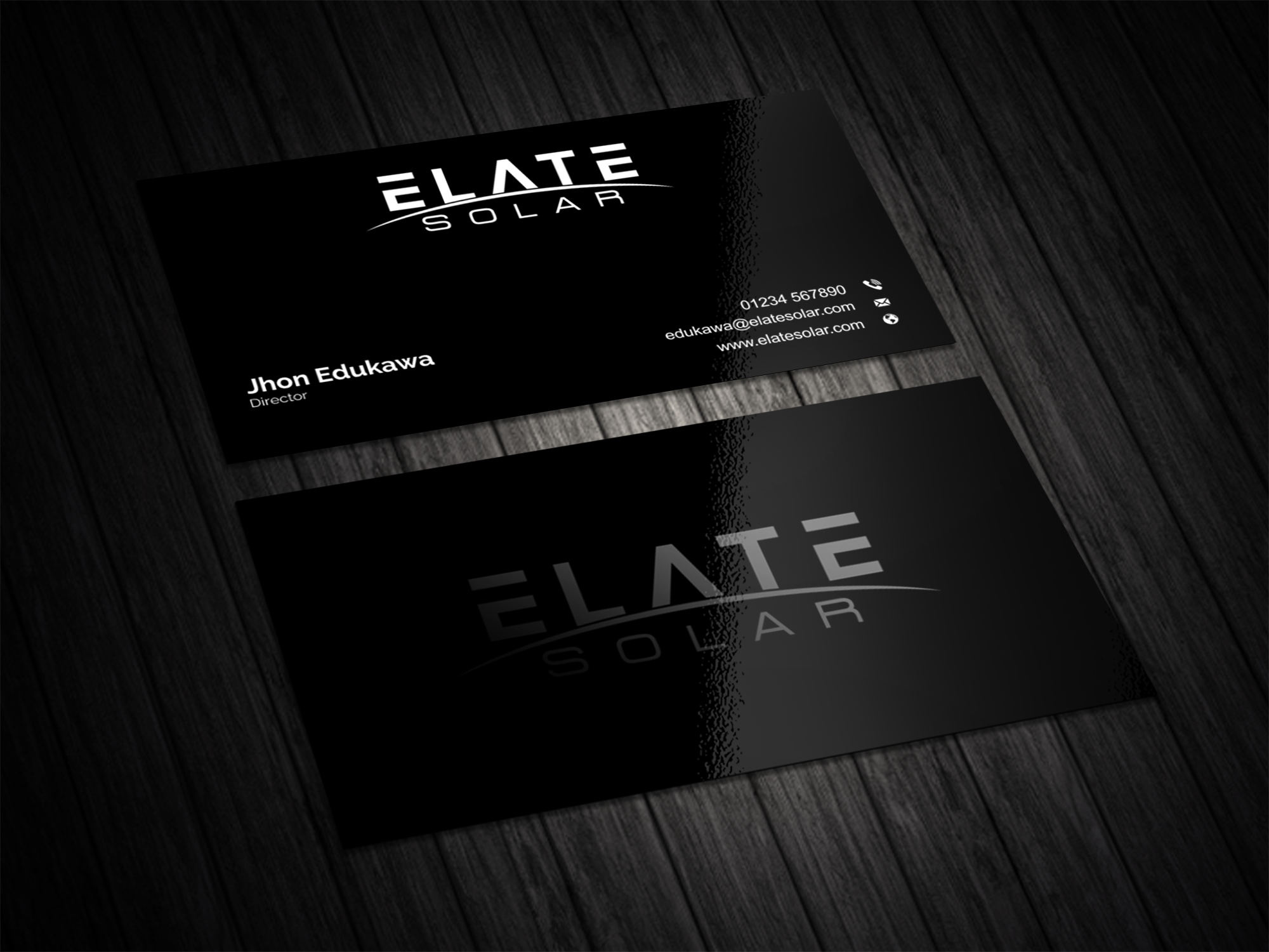 Business Card Design by vintana for Elate Solar | Design #27656512