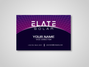Business Card Design by Mahdiduri for Elate Solar | Design: #27650456
