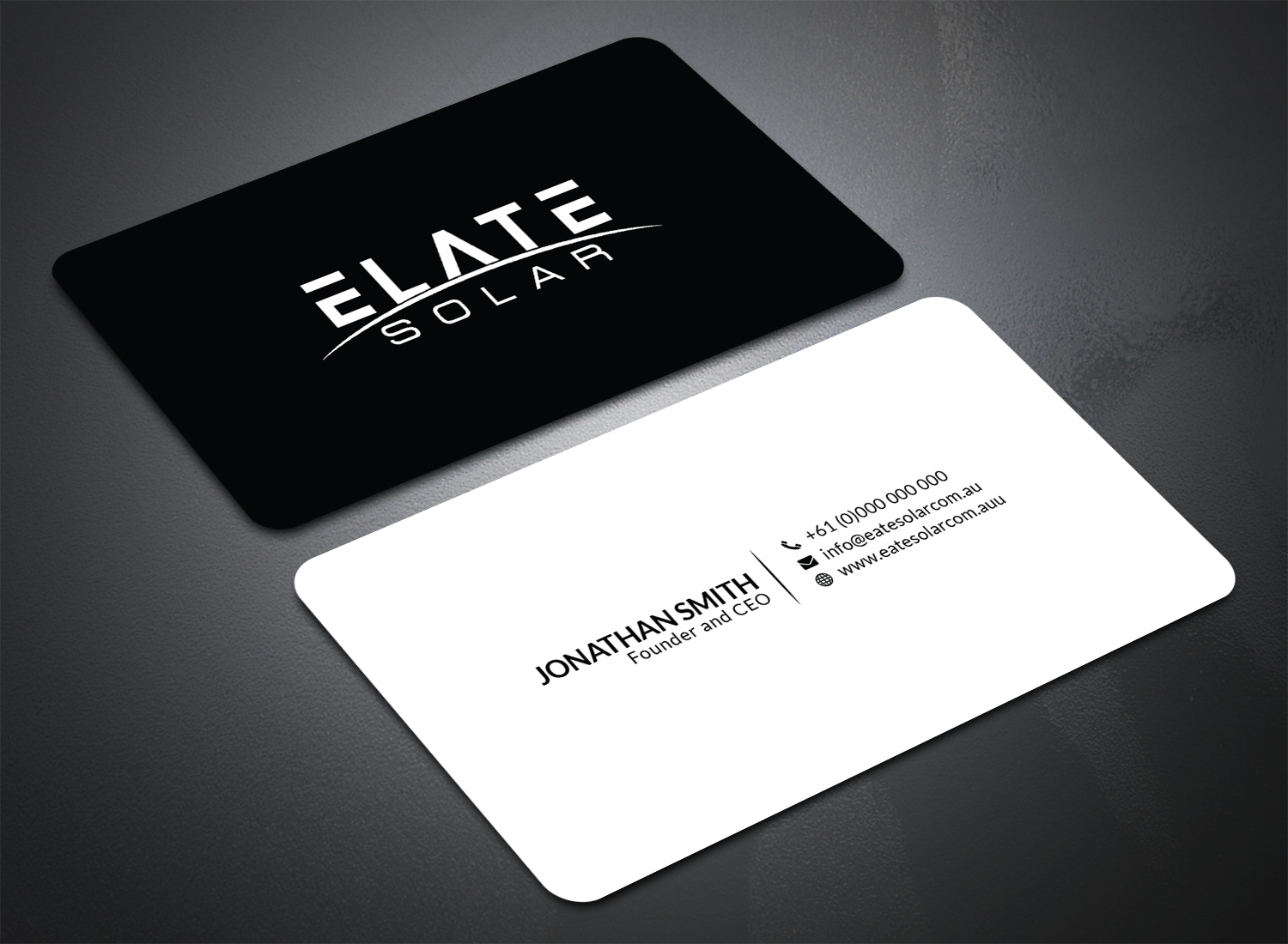 Business Card Design by Bold Pixels for Elate Solar | Design #27632476